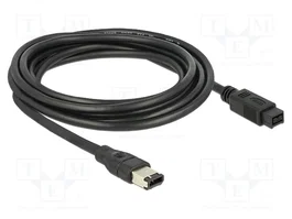 DeLOCK Kabel FireWire 9 Pin a 6 Pin, 3 m, Gris