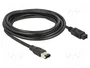 DeLOCK Kabel FireWire 9 Pin a 6 Pin, 3 m, Gris