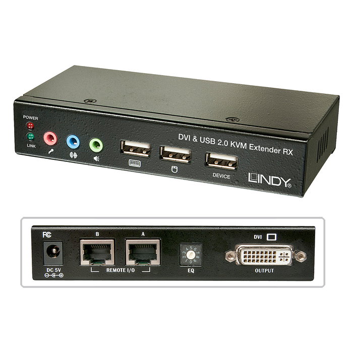 Lindy KVM Switch 39377 Negro DVI-D