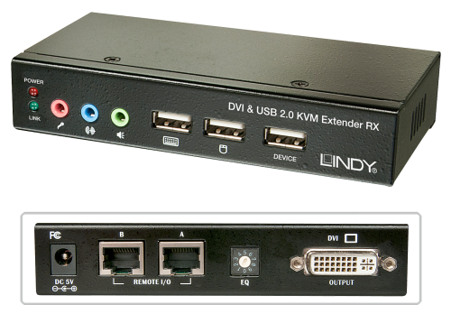 Lindy KVM Switch 39377 Negro DVI-D