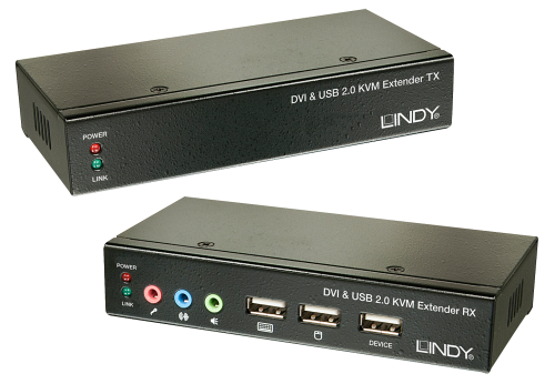 Lindy KVM Switch 39377 Negro DVI-D