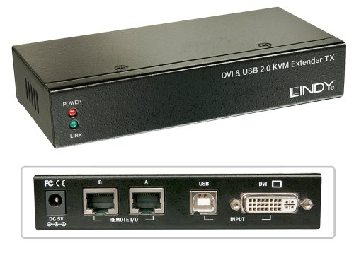Lindy KVM Switch 39377 Negro DVI-D