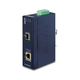 Planet IGUP-805AT Convertidor de medios industrial 1 puerto PoE 10/100/1000 Mbps SFP