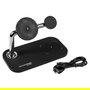 RealPower ChargeAir Mag Cargador Inalámbrico Magsafe Negro con USB-C - 15W para iPhone Apple Watch AirPods Pro y 2ª Gen