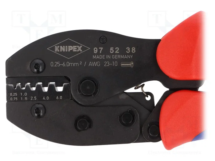 KNIPEX Crimpadora para terminales de cable y casquillos aislados