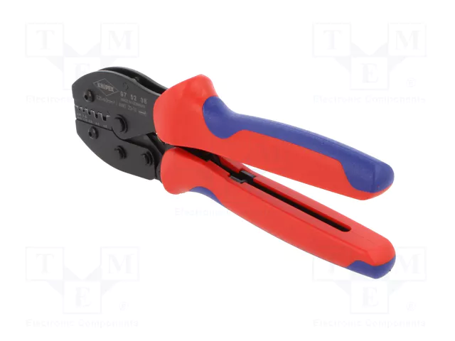 KNIPEX Crimpadora para terminales de cable y casquillos aislados