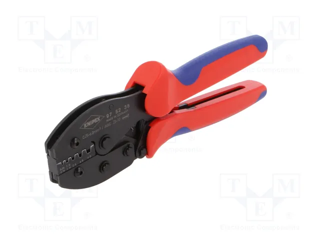 KNIPEX Crimpadora para terminales de cable y casquillos aislados