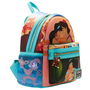 Loungefly Mochila Aladdin Disney 25cm Cuero Vegano Herrajes Dorados Ajustable Bolsillos Laterales Forro a Juego