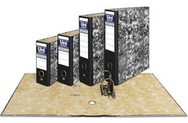 UNIPAPEL Archivador de palanca Novoclas color negro formato cuarto