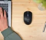 Trust Ozaa - Ratón Inalámbrico Bluetooth/2.4GHz Compacto Silencioso para Oficina, 3200 DPI, Multidispositivo (hasta 3), Recargable USB-C, 6 Botones, Negro