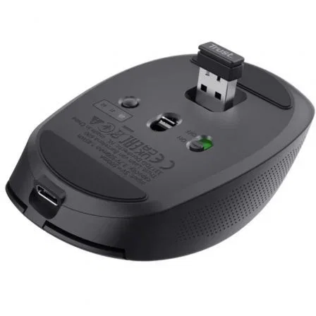 RatÓn inalÁmbrico por bluetooth trust ozaa compact wireless baterÍa recargable hasta 3200 dpi negro