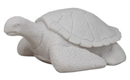 DKD Home Decor Lámpara de Sobremesa de Arenisca Tortuga Blanco