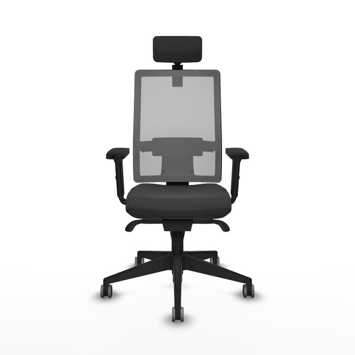 PIQUERAS Y CRESPO Silla de oficina Horna con mecanismo Sincro, Gris oscuro y Gris PIQUERAS Y CRESPO Silla de oficina Horna con mecanismo Sincro, Gris oscuro y Gris