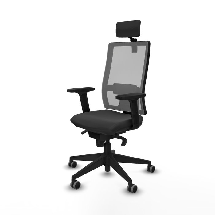 PIQUERAS Y CRESPO Silla de oficina Horna con mecanismo Sincro, Gris oscuro y Gris PIQUERAS Y CRESPO Silla de oficina Horna con mecanismo Sincro, Gris oscuro y Gris