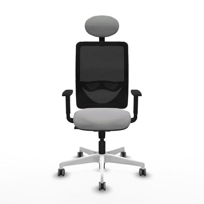 PIQUERAS Y CRESPO Silla de oficina Zulema con Mecanismo Sincro, Gris claro y Negro PIQUERAS Y CRESPO Silla de oficina Zulema con Mecanismo Sincro, Gris claro y Negro