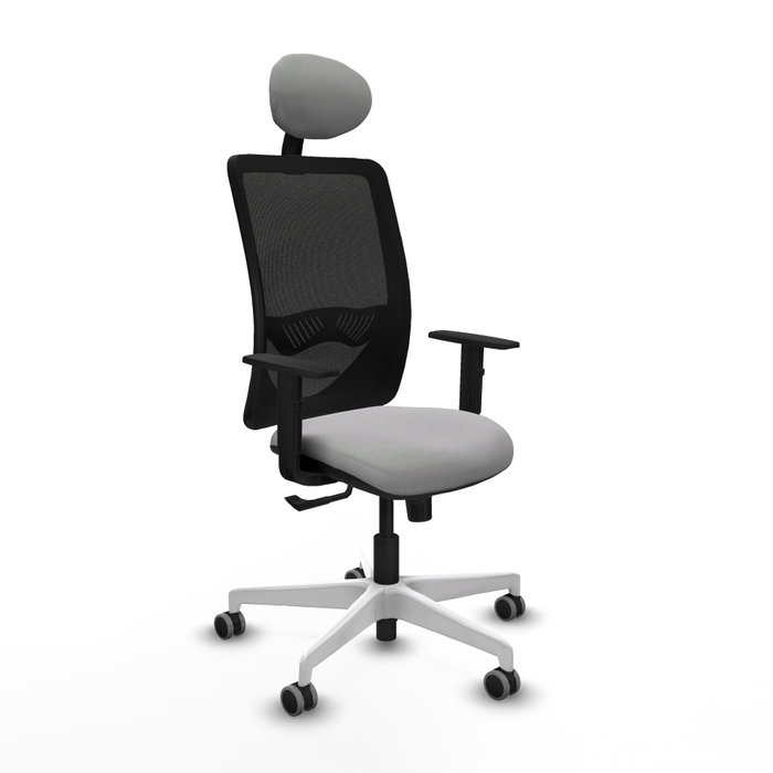 PIQUERAS Y CRESPO Silla de oficina Zulema con Mecanismo Sincro, Gris claro y Negro PIQUERAS Y CRESPO Silla de oficina Zulema con Mecanismo Sincro, Gris claro y Negro