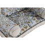 DKD Home Decor Set de 4 Sillones de Algodón Azul y Beige Rajna