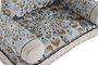 DKD Home Decor Sillon Azul Beige 55 x 18 x 90 cm Set de 4