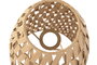 DKD Home Decor Set de 3 Pantallas de Fibras Naturales y Metal 36x36x72