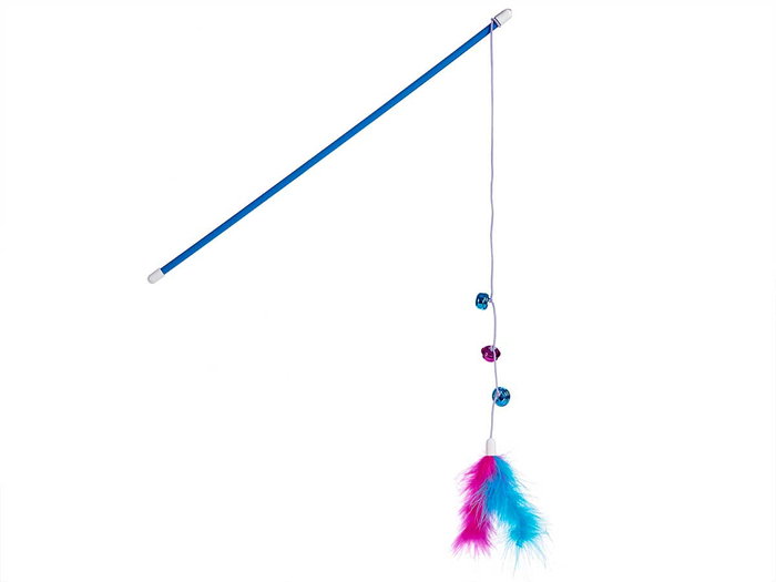 Mascow Palo Juguete Para Gato Con Plumas Surtidos Colores 6x46x3 cm (Set de 36)