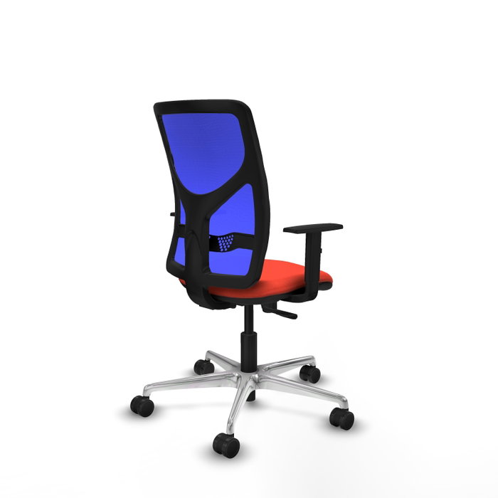 PIQUERAS Y CRESPO Silla de oficina Motilla con mecanismo Sincro, Azul y Naranja oscuro PIQUERAS Y CRESPO Silla de oficina Motilla con mecanismo Sincro, Azul y Naranja oscuro
