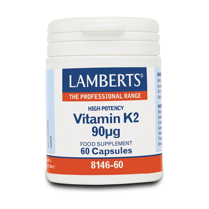 Lamberts Vitamina K2 90 µg 60 cápsulas