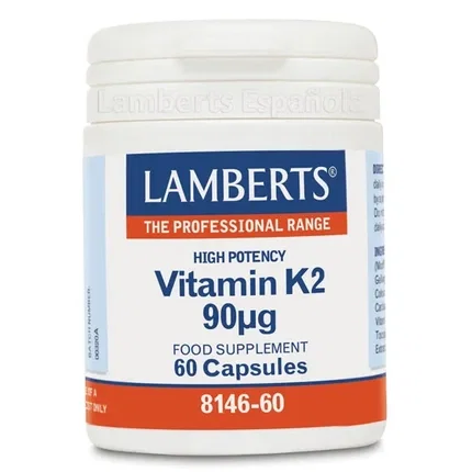 LAMBERTS Vitamina K2 90 mcg 60 cápsulas