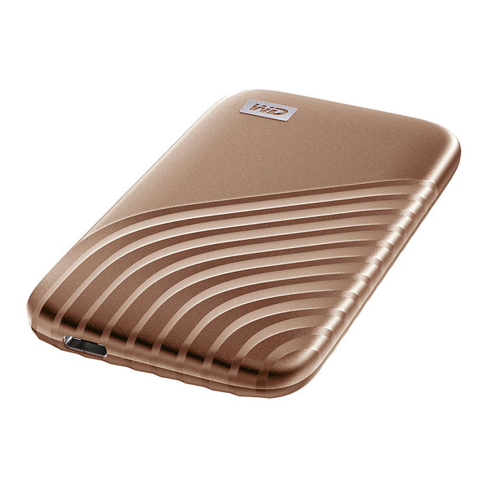 Western Digital My Passport SSD 2TB USB-C 3.2 Gen 2 - 1050 MB/s - Resistente a Golpes y Vibraciones - Oro