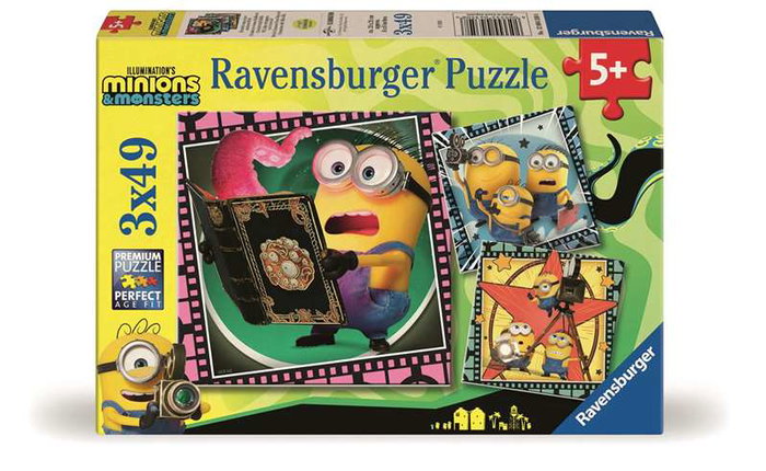 Ravensburger Puzzle Minions 3, 3 x 49 piezas, Multilingüe, Edad 3+ Ravensburger Puzzle Minions 3, 3 x 49 piezas, Multilingüe, Edad 3+