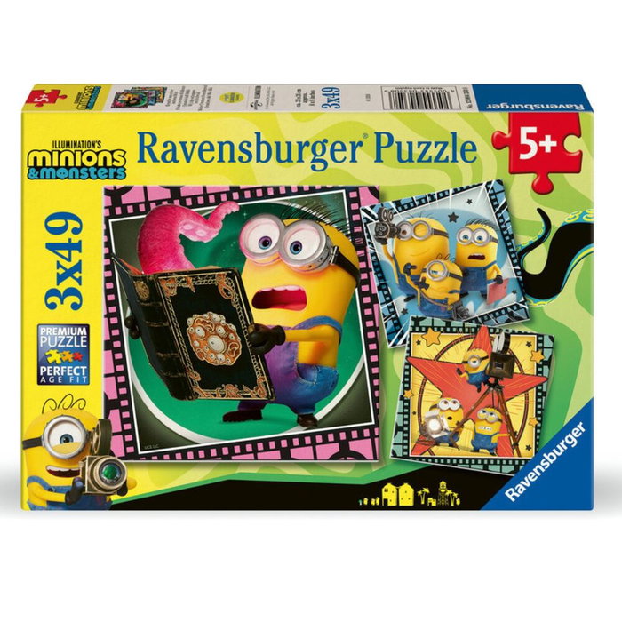 Ravensburger Puzzle Minions 3 de 3 x 49 Piezas