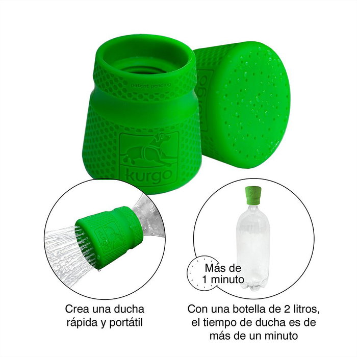 Nayeco Adaptador Botella Mud Dog para Ducha Portátil de Silicona