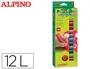 Alpino Pintacolor Tempera en Barra Caja de 12 Colores Surtidos