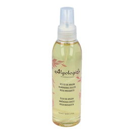 ALGOLOGIE Aceite de Argán, Almendras y Rosa Mosqueta 150 ml - Para Piel, Cabello y Uñas - Nutrición Profunda, Brillo y Efecto AntiAging (394)