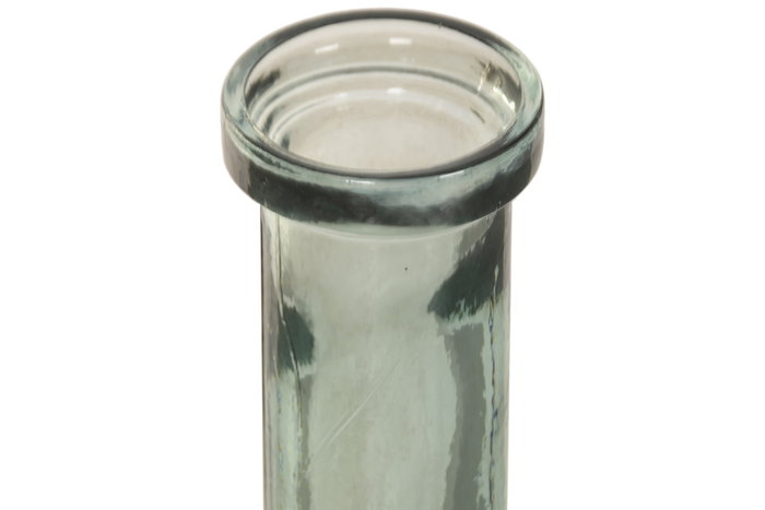 DKD Home Decor Jarrón de Cristal Reciclado Estilo Botella Degradado