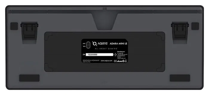 Aqirys ADARA MINI LE Teclado Mecánico Negro/Gris
