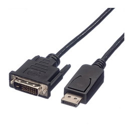 ROLINE Cable Adaptador DisplayPort a DVI-D, 1,5 m, Negro