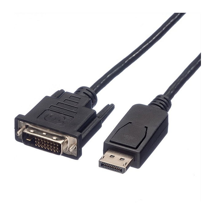 ROLINE Cable Adaptador DisplayPort a DVI-D, 1,5 m, Negro ROLINE Cable Adaptador DisplayPort a DVI-D, 1,5 m, Negro