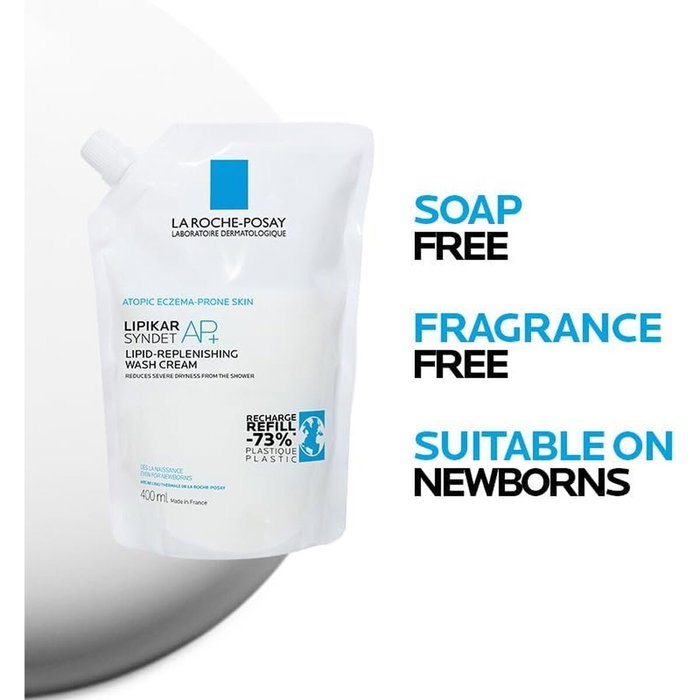 La Roche Posay LIPIKAR SYNDET AP+ Crema de Ducha Relipidante Recarga 400 ml La Roche Posay LIPIKAR SYNDET AP+ Crema de Ducha Relipidante Recarga 400 ml