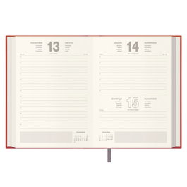 Agenda Anual (2026) Dohe Lisboa Cosida Tapa Extra Polipiel 140X200 D/P Rojo