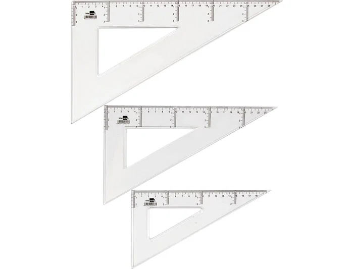 Liderpapel Cartabón de Plástico Cristal 20 cm Liderpapel Cartabón de Plástico Cristal 20 cm