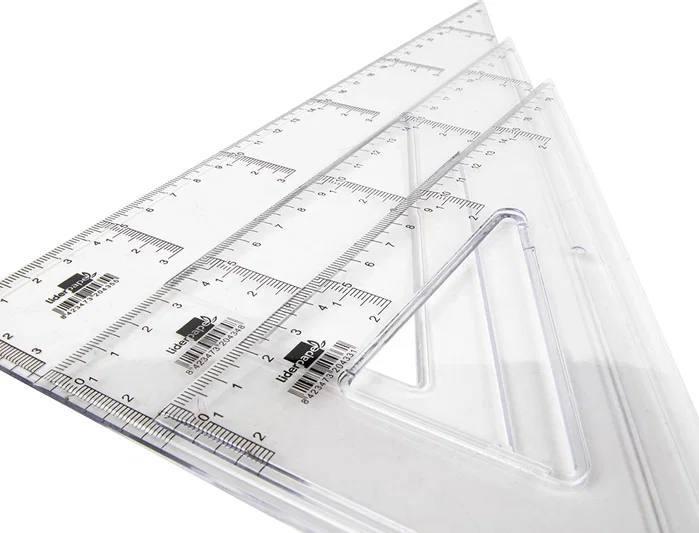 Liderpapel Cartabón de Plástico Cristal 20 cm Liderpapel Cartabón de Plástico Cristal 20 cm