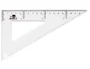 Liderpapel Cartabón de Plástico Cristal 20 cm