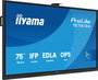 Iiyama TE7513A-B1AG Pantalla Interactiva 75" UHD IPS Android 14 8GB/128GB Antiglare 450cd/m² VESA 400x400