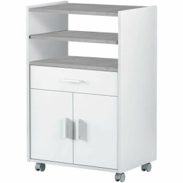 Forés/Arkit Mueble auxiliar de cocina para microondas con ruedas