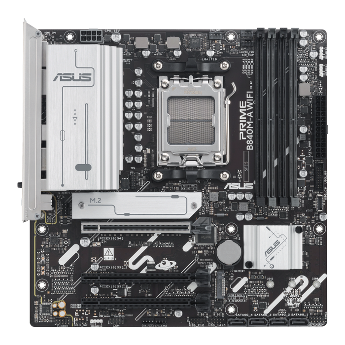 ASUS PRIME B840M-A WiFi Placa Base AMD B840 Zócalo AM5 DDR5 Micro ATX Wi-Fi 6E
