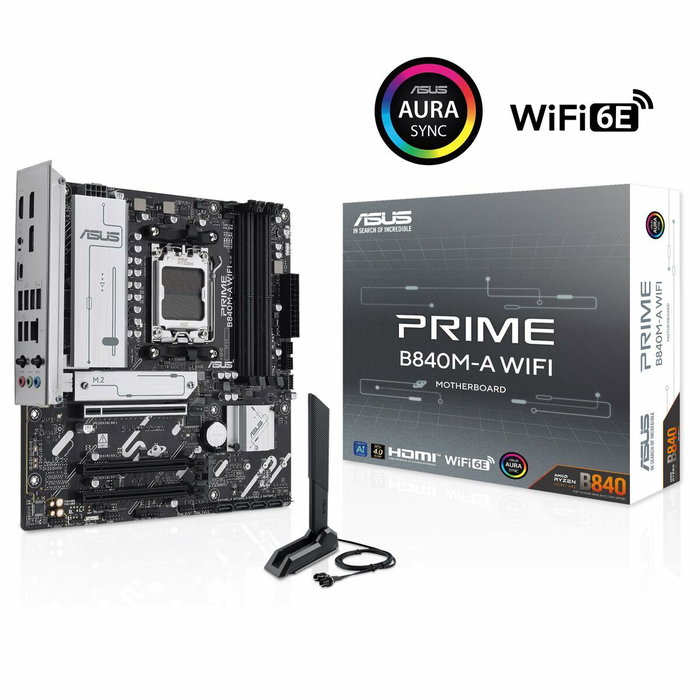 ASUS PRIME B840M-A WIFI Micro ATX con Socket AM5 y DDR5 ASUS PRIME B840M-A WIFI Micro ATX con Socket AM5 y DDR5