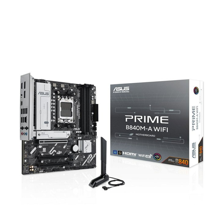 ASUS PRIME B840M-A WIFI Micro ATX con Socket AM5 y DDR5 ASUS PRIME B840M-A WIFI Micro ATX con Socket AM5 y DDR5