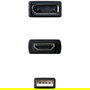 Nano Cable 10.16.0205 Conversor HDMI Macho a DisplayPort Hembra 20cm Negro