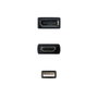 Nanocable Conversor HDMI 2.0 a DisplayPort V1.2 Negro 20 cm