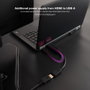 Nanocable Conversor HDMI 2.0 a DisplayPort V1.2 Negro 20 cm